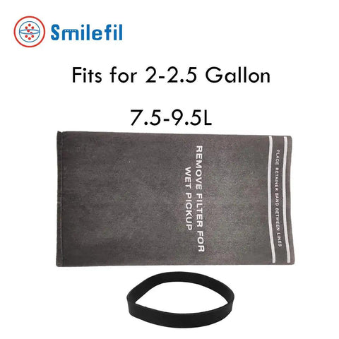 Heavy Duty Wet Dry Vacuum Filter Bags For Craftsman 2 To 2.5 Gallon Shop Vacs Fits CMXEVBE17250 with strap, size 7.5-9.5L