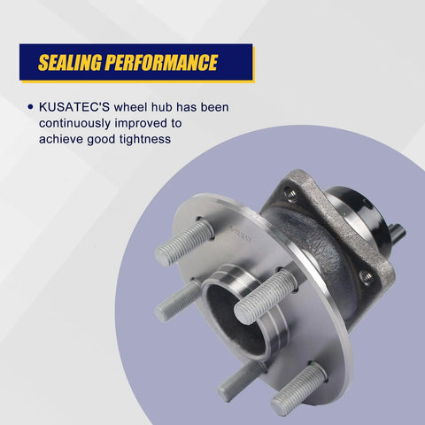 512217 Rear Wheel Bearing And Hub Assembly For 2003-2008 Pontiac Vibe, 2000-2009 Toyota Celica, Corolla, Matrix, Prius, And 2005-2010 Scion Tc With 5 Lug Bolts And ABS showcasing sealing performance