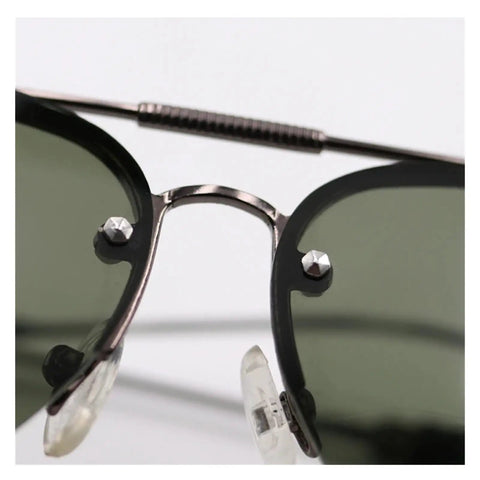 Close-up of eyeglass frame with button head hex socket screws, part of Button Head Hex Socket Screws Bolts Nuts With Driver Included Eyeglasses Repair Kit