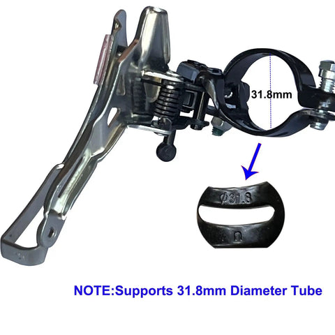 Front Derailleur FD-TY300 Down Swing 3x6/7-Speed 31.8mm Clamp Lightweight Aluminum Alloy For Smooth Shifting