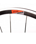 700C Road Bike Wheelset With 30mm Deep Rim For Street Speed showing close-up of rim and spokes, sealed bearings visible.