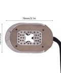 Two Pack 12V Electric Trailer Brake Magnets Replacement for RV, durable metal, side view with dimensions, fits 12 inch brakes