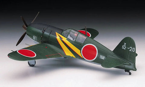 1 To 72 Scale J2M3 Raiden Jack Fighter Model Kit With Dope Decals And Step By Step Instructions For Vintage Warbird Builders Great Gift For Aircraft Hobbyists And Collectors displaying side view with decals.
