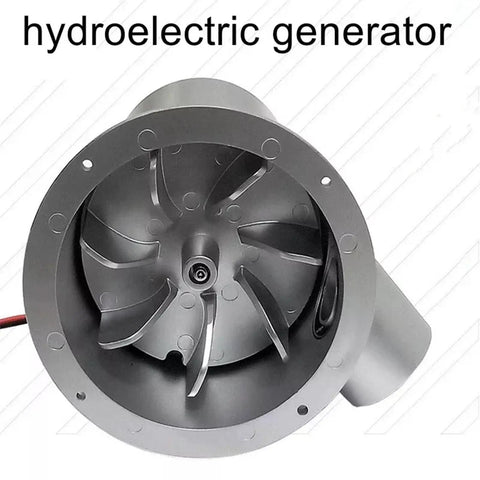 Portable Water Turbine Generator 12V 24V With 30A Controller, Lightweight 1Kg Hydroelectric Power For Home Cabin Camp