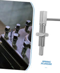 Tough As Nails Stainless Steel Spring Plunger Pin With L Handle showing detailed design for industrial machinery and cabinet use.