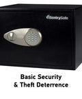 Home Safe With Shelf And Digital Keypad Large Safe For Laptop Documents Cash And Jewelry Bolt Down Ready Pre Drilled For Easy Mount Fits On Shelf For Home Or Office Security, SentrySafe model.