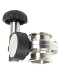 2 Inch Tri Clamp Sanitary Butterfly Valve With SS304 Stainless Body And EPDM Seal Micro Metric Handle Pneumatic Actuator
