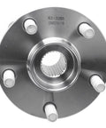 Front Wheel Bearing Hubs Replacement Kit For Toyota Prius 2004-2009 Ready To Roll Two Front Hub Assemblies With Bearings 5 Bolt Non ABS Prius Wheel Bearing And Hubs Set Pair, close-up view of hub showing 5-bolt pattern