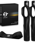 Golf Grip Trainer 2 Pack With Swing Correcting Arm Band And Training Aid Instantly Fix Your Hand Position On Any Club Clip On Practice Kit For Faster Muscle Memory And Consistent Swings For Lower Scores set with trainers and band