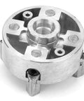 Heavy Duty 4 Jaw Lathe Chuck In Zinc Alloy For Mini Metal Lathes With M12x1 Threads And 0.5 To 2.6 Inch Range close-up view showing four jaw design