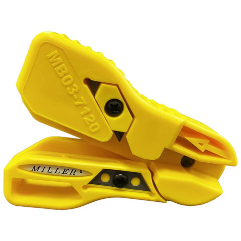 Flat Drop Fiber End Prep Kit For FTTH - All In One Tool Set For Drop Cable Stripping, Slitting, Scoring, And Termination Prep in yellow