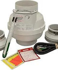 AMG Spirit Radon Inline Fan For Home Mitigation Plug And Play 27 Watt Quiet And Energy Efficient Operation 3 Inch Installation Kit