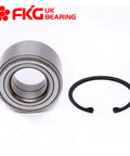 Drop-In Front Wheel Bearing For Hyundai Elantra 2007 To 2014, Veloster 2012 To 2014, Kia Forte 2010 To 2014, Koup 2010 To 2014, And Soul 2010 To 2014 Front Position Hub Bearing, OE Quality, ISO TS 16949 Certified Replacement next to a snap ring.