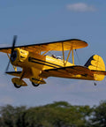 UMX Waco Yellow RC Airplane Bind-N-Fly BNF with AS3X and Safe Technology in flight