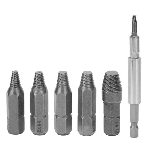Heavy Duty 22 Piece Screw Extractor Set For Grabbing Stripped Bolts And Damaged Screws With Deep Thread Alloy Bits Plus Strong Magnet Connector For Tough DIY Home Repair Jobs In Your Garage, alloy bits