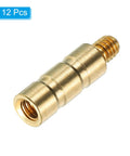 50 Grain Brass Arrow Inserts 0.244 Inch Diameter M4x5mm Thread 21mm Long 12 Pack detailed view