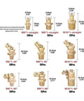 Grease Nipple Kit 290-Piece Metric Brass Hydraulic Fittings Assortment With Straight 90 Degree And 45 Degree Zerk Angles