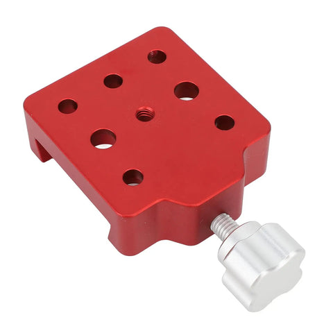 Rugged Aluminum Dovetail Clamp For Telescopes And Camera Rigs With Bubble Level, 8 Multi Diameter Mount Holes, Easy Clamp On Any Tripod Head