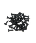 Black mounting screws for Iron Strap Gate Hinges Five Point Three One Inch Black Pack Of Four With Mounting Screws For Doors Sheds And Gates