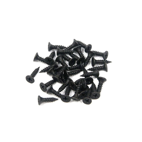 Black mounting screws for Iron Strap Gate Hinges Five Point Three One Inch Black Pack Of Four With Mounting Screws For Doors Sheds And Gates