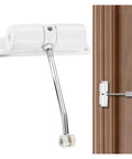 Gate Opener Kit With Universal Extension Spring Door Closer And Automatic Gate Lock Heavy Duty Aluminum Alloy Construction Soft Closing Action