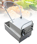 Commercial Fryer Oil Filter Machine 110V 550W Portable Cart For Restaurants Heavy Duty system with return line and adjustable handle.