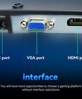 Back view showing ports of 22 Inch FHD IPS Monitor With 75 Hz Refresh Rate AMD FreeSync Stunning 99 Percent sRGB And Ninety Percent DCI P3