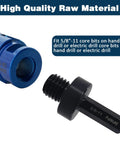 Close-up of 3/8 Inch Hex Shank To 5/8-11 Male Arbor Adapter For Core Drill Bits And Diamond Hole Saw Attachments