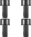 Beefy Alloy Steel Bike Disc Brake Caliper Bolts Set With Washers M6x18mm Allen Screws For Mountain Road BMX And Folding Bikes Black Corrosion Resistant High Strength Fastener Hardware