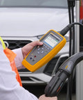 Heavy Duty Electric Vehicle Charging Station Analyzer With Type 1 Plug for knockout AC diagnostic testing in use.