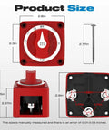 Heavy Duty 300A Battery Disconnect Switch 4 Position 1 Both 2 Off With Knob Make Before Break Contact Design Waterproof