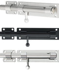 Heavy Duty Stainless Steel Gate Latch Lock In Matte Black Rock Solid Backyard Fence Closure Smooth Operation Outdoor Gate Hardware Built Tough For Everyday Yard Upgrades - three different latch colors and designs