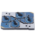 Heavy Duty 50KG Magnetic Welding Clamp With Double Layer Galvanized Steel, 5-switch configuration for precise metal alignment.