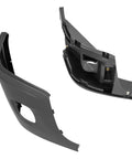 HECASA front bumper end cap and inner-mount reinforcement for Cascadia passenger side, black with fog-light holes