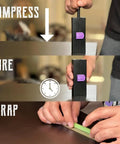 Step-by-step use of Mini Cannagar Mold And Cigar Roller Kit 1-2g Press: compress, cure, and wrap stages demonstrated by hands.