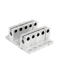 Aluminum Linear Motion Rail Clamping Guide Supports For 8mm Shaft Ideal For 3D Printers And CNC Machines Set Of 10 Silver High Precision Durable