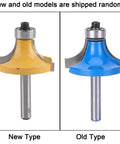 Heavy Duty 1/4 Inch Shank Round Over Router Bit For MDF And Solid Wood With YG8 Alloy Cutter, featuring new and old models.