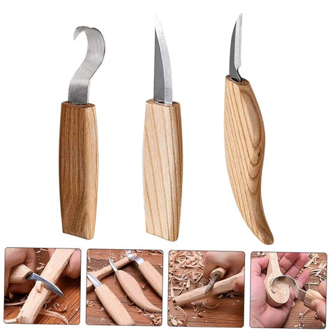 Top Shelf Steel Carving Knife Set Featuring Three Razor Drawknives And Heavy Duty Chisels Built To Slice Through Solid Timber Like Butter ideal for wood carving.