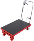 Heavy Duty Hydraulic Lift Table Cart 500 Lb Portable Scissor Platform With Pump for easy lifting and smooth material handling.