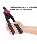 Hands holding Rivet Nut Gun Stainless Steel BT605 Manual Riveting Tool Kit with ergonomic grip and wrench.