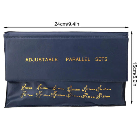 Six Piece Steel Adjustable Parallel Block Set With Micrometer Grade Adjustment And Three Eighths To Two And A Quarter Inch Range For Machinists And DIY Buffs Seeking Precise Milling And Grinding Tools