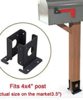 Two Pack Wood Fence Post Anchor Base Brackets For Pergola And Fence Posts Backyard Deck Projects, DIY Friendly Easy Install bracket