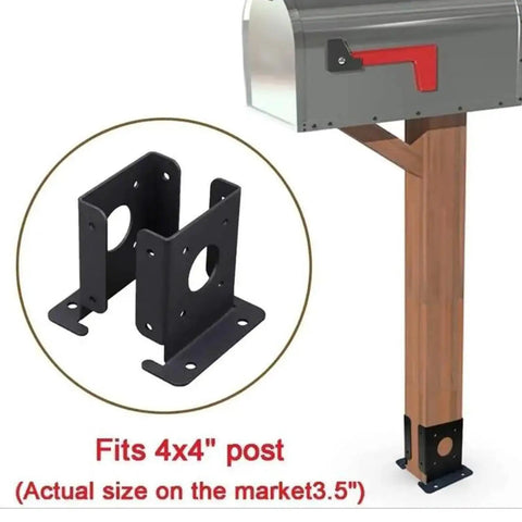 Two Pack Wood Fence Post Anchor Base Brackets For Pergola And Fence Posts Backyard Deck Projects, DIY Friendly Easy Install bracket