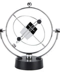 Magnetic Swing Kinetic Orbital Desk Ornament For Your Office Space With Smooth 3D Pendulum Motion Space Themed Decor That Sparks Creativity And Vibe Easy Setup Modern Sleek Office Accessory, chrome desk toy