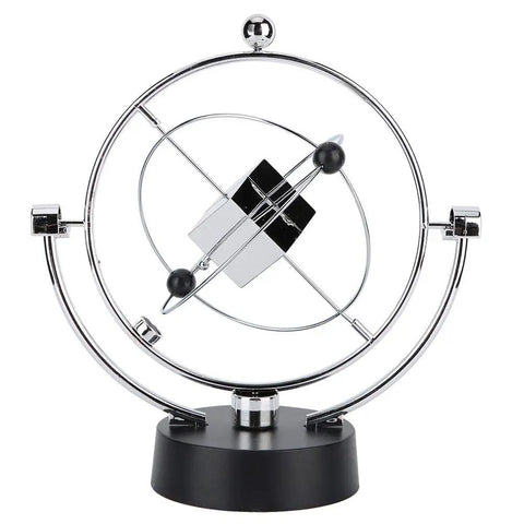 Magnetic Swing Kinetic Orbital Desk Ornament For Your Office Space With Smooth 3D Pendulum Motion Space Themed Decor That Sparks Creativity And Vibe Easy Setup Modern Sleek Office Accessory, chrome desk toy