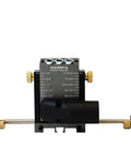 Aluminum Pocket Hole Jig System Pro M2 Adjustable And Easy To Use Joinery Woodworking Tool, front view showing dust spout connector.