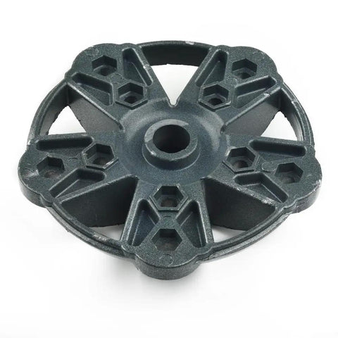Rock Solid High Performance Steel Wind Turbine Hub Assembly With Low Noise Design For 3 Or 5 Blade Rotors S Or M Types top view with hexagonal cutouts