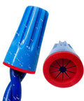 Close-up of blue and red waterproof landscape wire connectors from the Waterproof Landscape Wire Connectors Kit, 45 Pieces, UL Listed.