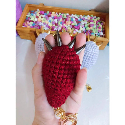 Badass Punk Rock Cat Claw Studs And Screwback Spikes With Matching Screws Dope Gun Black Metal Rivets for DIY fashion, red crochet.