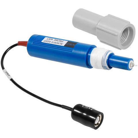 Blue ORP Probe Replacement Sensor For Hayward Sense And Dispense Systems And OmniLogic Controllers, with attached cable